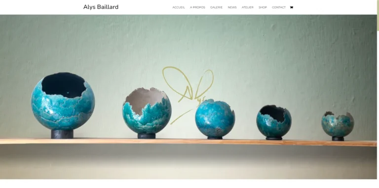 Site Alys Baillard réalisé par MIDI MOINS DIX