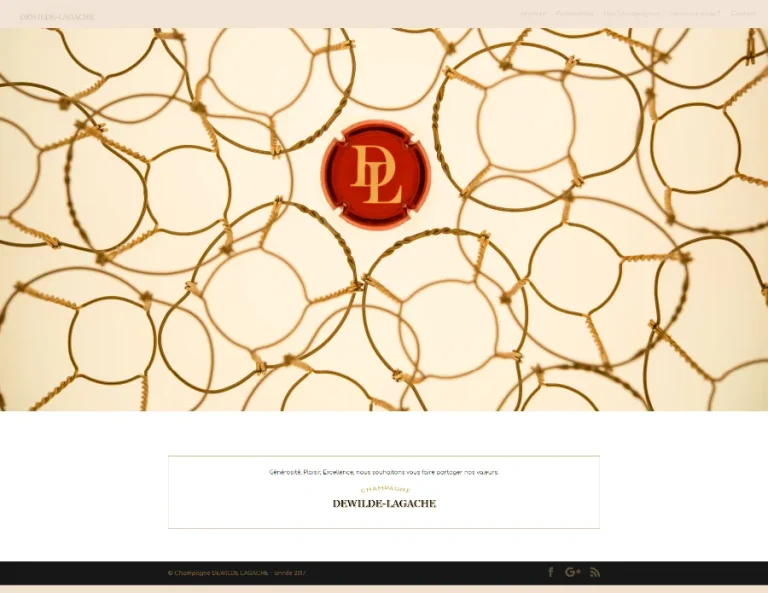 Site Champagne DL réalisé par MIDI MOINS DIX