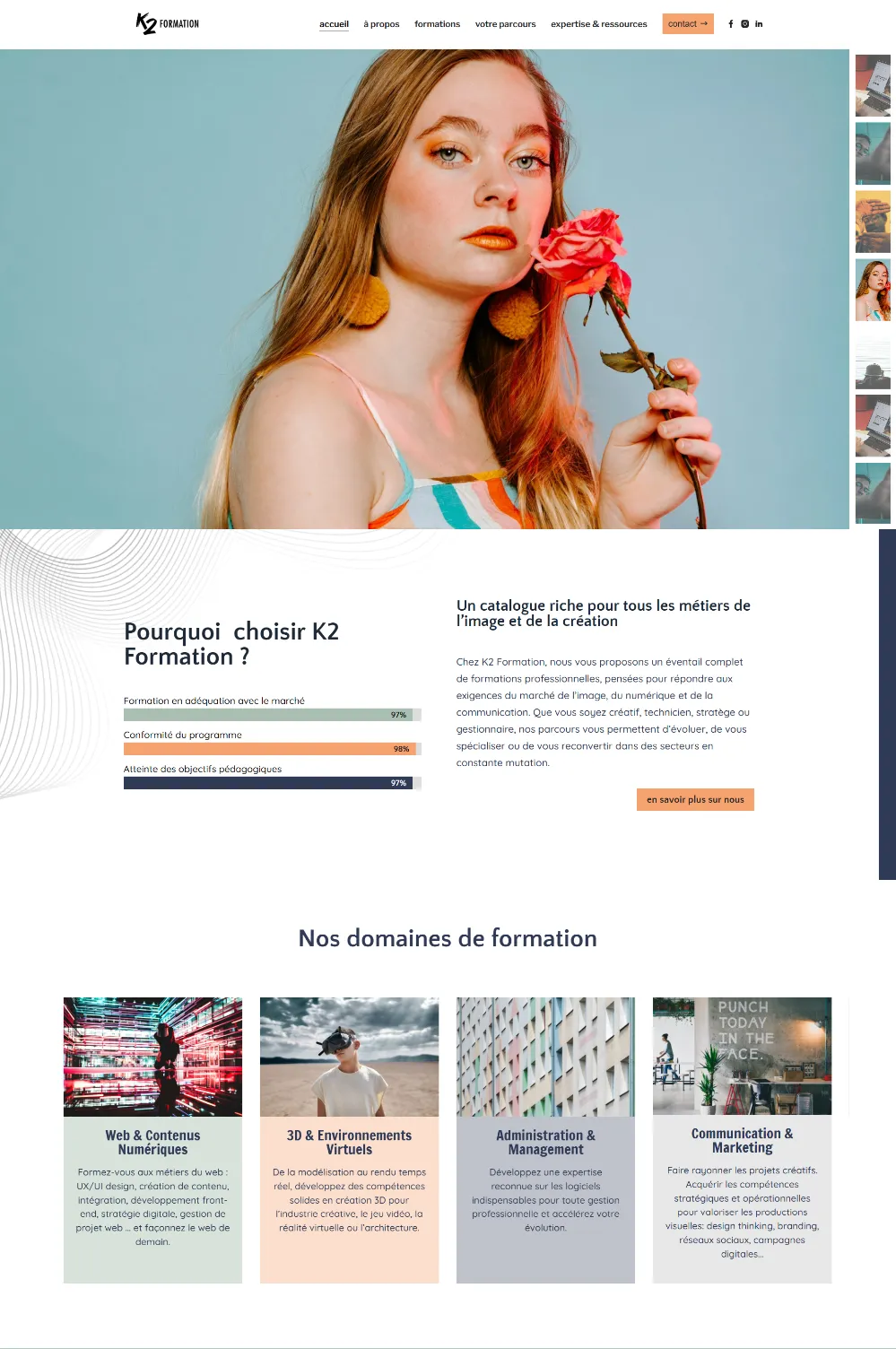 Site K2 Formation réalisé par MIDI MOINS DIX
