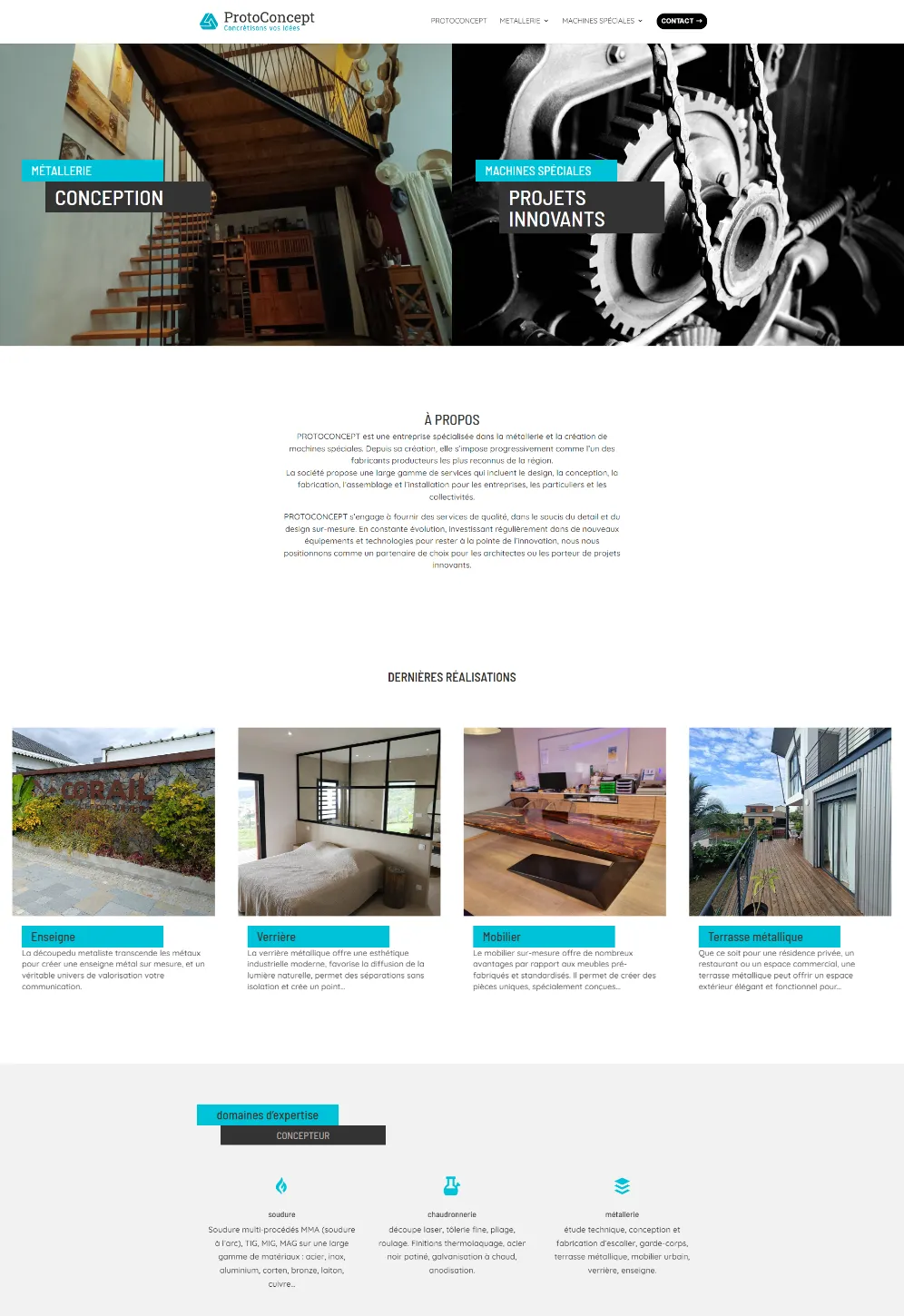 Site ProtoConcept réalisé par MIDI MOINS DIX