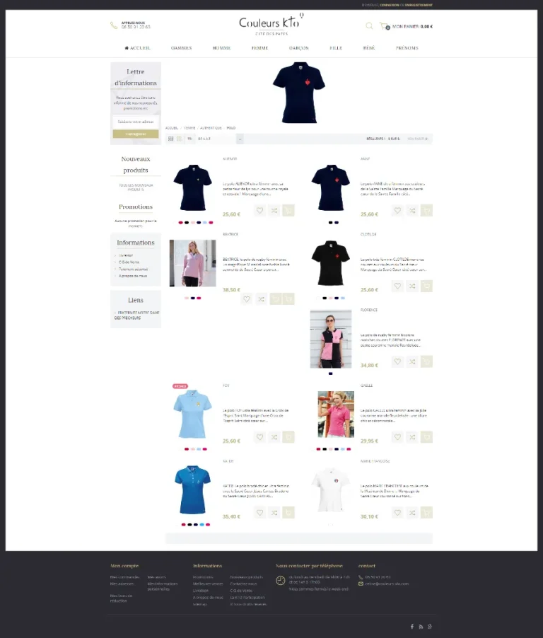 Site Couleurs KTO réalisé par MIDI MOINS DIX