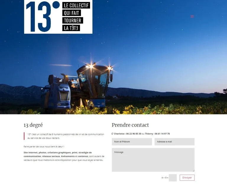 Site 13 Degré réalisé par MIDI MOINS DIX