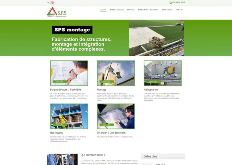 Site SPS Montage réalisé par MIDI MOINS DIX